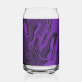 紫と黒の大理石ポリッシュ ガラス缶 (左)