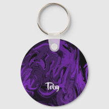 紫と黒の大理石ポリッシュ