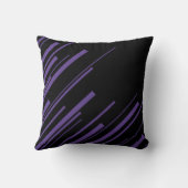 紫と黒の対角線 クッション (裏面)