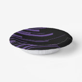 紫と黒の対角線 ペーパーボウル (傾斜あり)