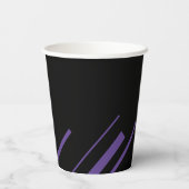 紫と黒の対角線 紙コップ (裏面)