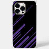 紫と黒の対角線 Case-Mate iPhoneケース (裏面)