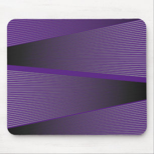 紫と黒の抽象画 マウスパッド