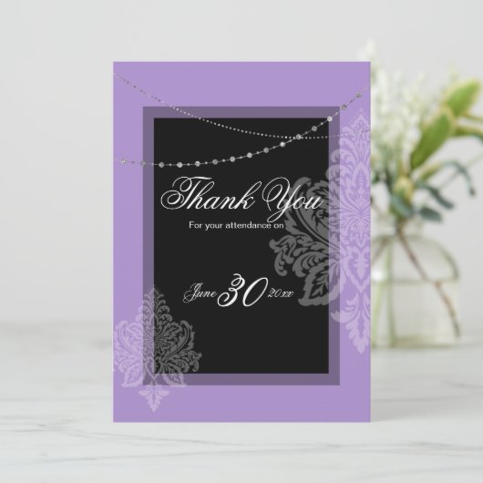 紫と黒の招待状 招待状 (スタンド正面)