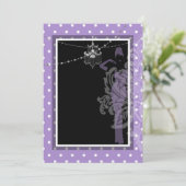 紫と黒の招待状 招待状 (スタンド正面)
