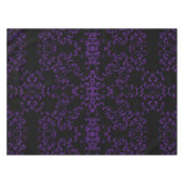 紫と黒の渦巻きゴシッ結婚クス テーブルクロス (正面(横))
