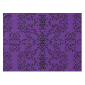 紫と黒の渦巻きゴシッ結婚クス テーブルクロス (正面(横))
