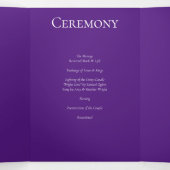 紫と黒の渦巻きゴシッ結婚クス 三つ折りプログラム (内部中)