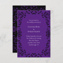 紫と黒の渦巻きゴシッ結婚クス