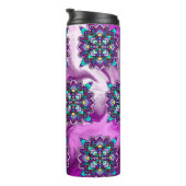 紫と黒の神秘的なマンダカラフルラ タンブラー (回転右)