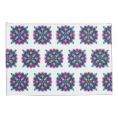 紫と黒の神秘的なマンダカラフルラ 枕カバー (裏面-右)