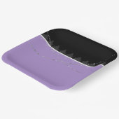 紫と黒の紙プレート ペーパープレート (傾斜あり)