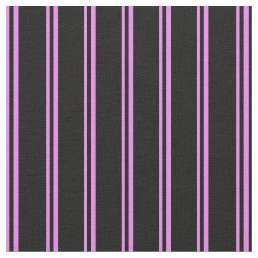 紫と黒の線の付いたパターン ファブリック (クローズアップ)