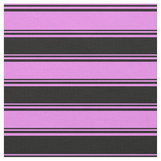 紫と黒の線の付いたパターン ファブリック (クローズアップ)