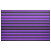 紫と黒の色の線付き/ストライプの模様 ファブリック (ファットクウォーター)