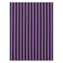 紫と黒の魔女ストライプハロウィンパターン(の模様が)ある テーブルクロス