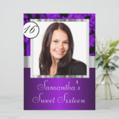 紫と黒のsweet sixteen 招待状 (スタンド正面)