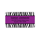 紫と黒ゼブラ ラベル (正面)