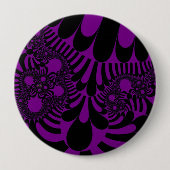 紫と黒モダン 缶バッジ (正面)