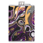 紫と黒砂糖スカルハロウィーン フラスク (裏面)