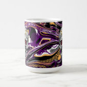 紫と黒砂糖スカルハロウィーン モーフィングマグカップ (中央)