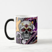 紫と黒砂糖スカルハロウィーン モーフィングマグカップ (左)