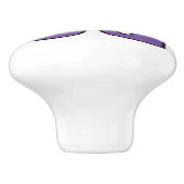 紫と黒花のフローラ セラミックノブ (側面)