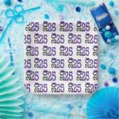 紫と黒2025卒業 ペーパープレート (パーティー)