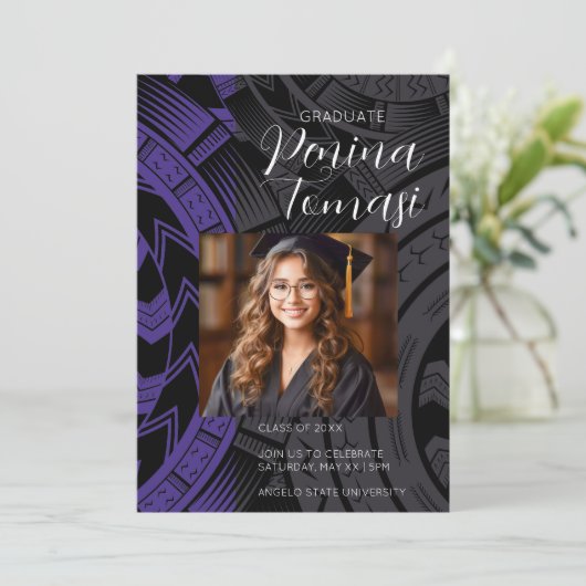 紫と黒 招待状 (スタンド正面)