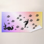 紫に向かう バスタオル (バスタオル)