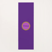 紫に紫の生命の花王室の形 ヨガマット (裏面)