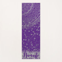 紫に銀色の星を持つ魅惑の曼荼羅