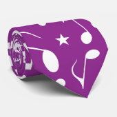紫に関するホワイトミュージックノート ネクタイ (ロール)