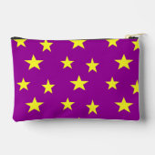 紫に黄色い星 アクセサリーポーチ (裏面)