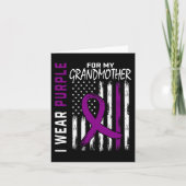 紫のおばあちゃん膵臓がん認識 カード (正面)