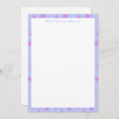 紫のかわいいサッカーボールパターパーソナライズされたン (正面/裏面)