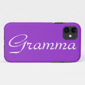 紫のかわいらしグラマiphoneケース Case-Mate iPhoneケース (裏面(横))
