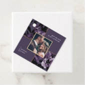 紫のかわいらしフローラ写真の保存日付 フェイバータグ (インサイチュ)