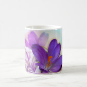 紫のかわいらし春 コーヒーマグカップ (中央)