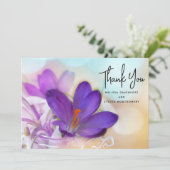 紫のかわいらし春 サンキューカード (スタンド正面)