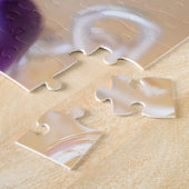 紫のかわいらし春 ジグソーパズル (側面)