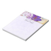 紫のかわいらし春 ノートパッド (回転)