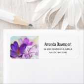 紫のかわいらし春 ラベル (インサイチュ)