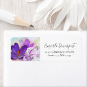 紫のかわいらし春 ラベル (インサイチュ)