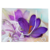 紫のかわいらし春 ラージペーパーバッグ (裏面)