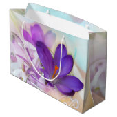 紫のかわいらし春 ラージペーパーバッグ (裏面アングル)