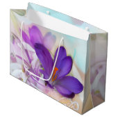 紫のかわいらし春 ラージペーパーバッグ (正面アングル)