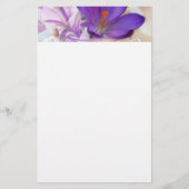 紫のかわいらし春 便箋 (正面)
