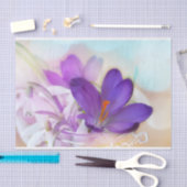 紫のかわいらし春 薄葉紙 (クラフト)