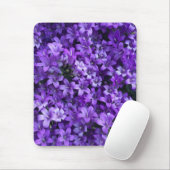 紫のかわいらし花 マウスパッド (マウス)